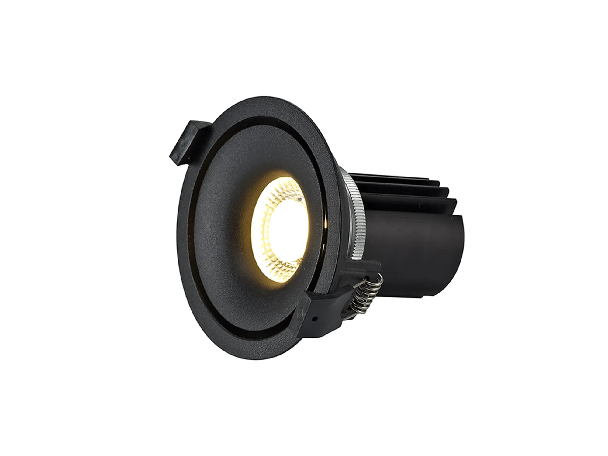 Bolor 12 Tridonic Powered 12W 3000K 1200lm 24° CRI>90 LED Engine Black/Black Fixed Recessed Spotlight, IP20 DM202139  Dlux Bolor 12